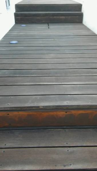 Rescuing a Poolside Deck from failed Decking Oils