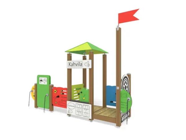 Lekehus og rollelek - Finno lekeapparat kiosk og bensinstasjon