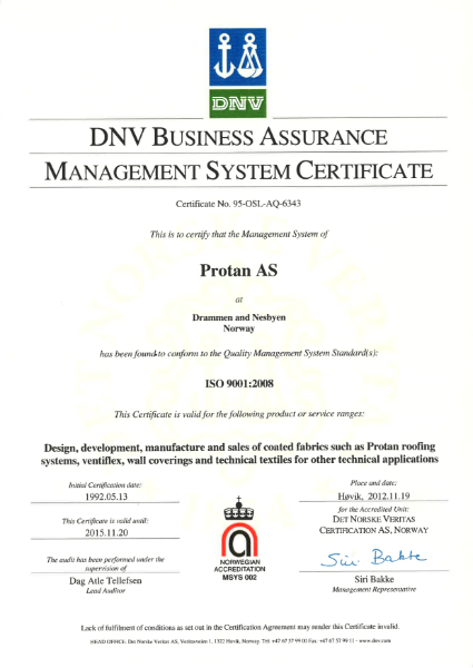 BS EN ISO 9001:2008 Certificate