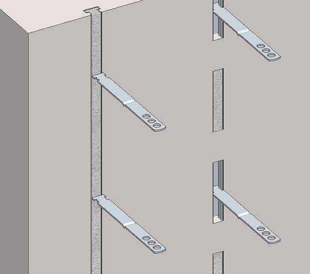 Straps, ties, channels and inserts