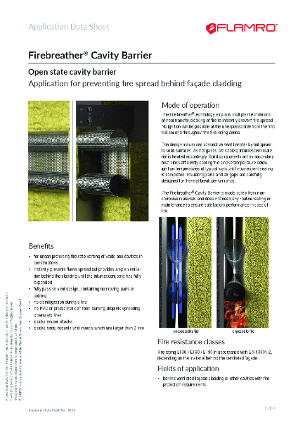FIREBREATHER® Cavity Barrier