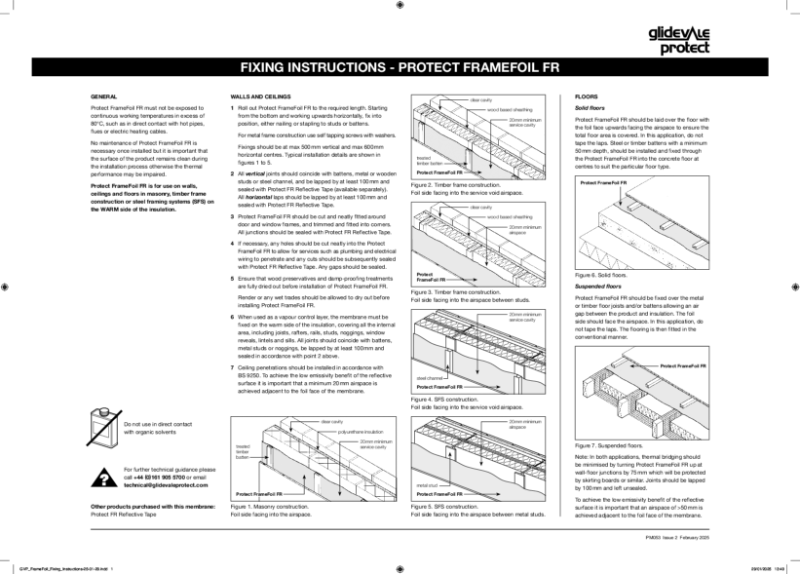 Glidevale Protect - Fixing Instructions - FrameFoil FR