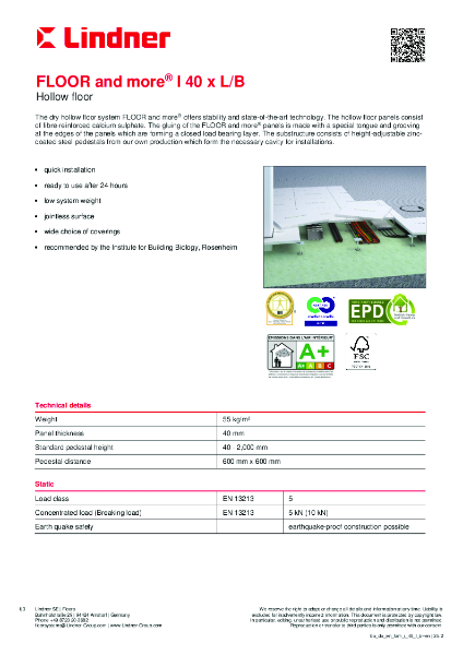 FLOOR and more® I 40 x L