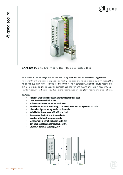 XX76507 Datasheet Iss02