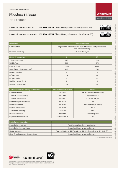 Whiteriver Woodura 11.3mm Pro Lacquer XXL