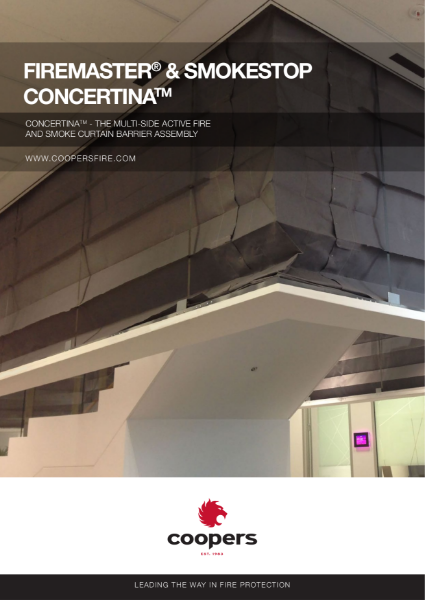 FireMaster® Concertina™  Active Fire Curtain Barrier