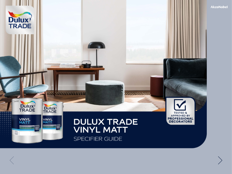Dulux Trade Vinyl Matt Specification Guide 2024