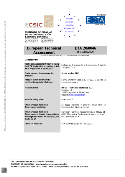 European Technical Approval (ETA)