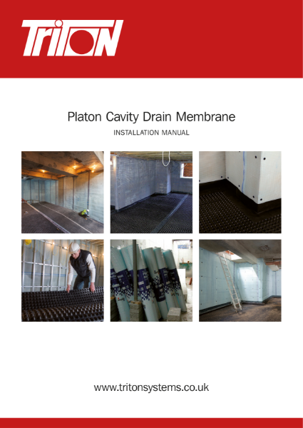 Triton Platon Cavity Drain Membrane Installation Manual