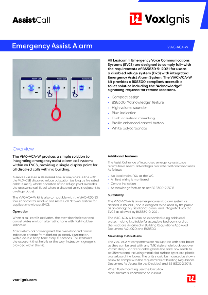 ViAC-ACA-W Datasheet rev2