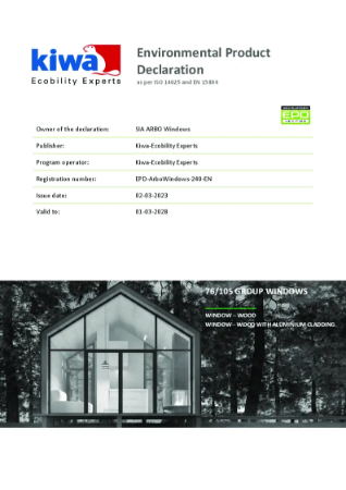 Environmental Product Declaration (EPD) - Outward and Fixed (Sigma ...