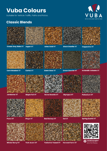 Vuba Resin Bound Colour Swatches