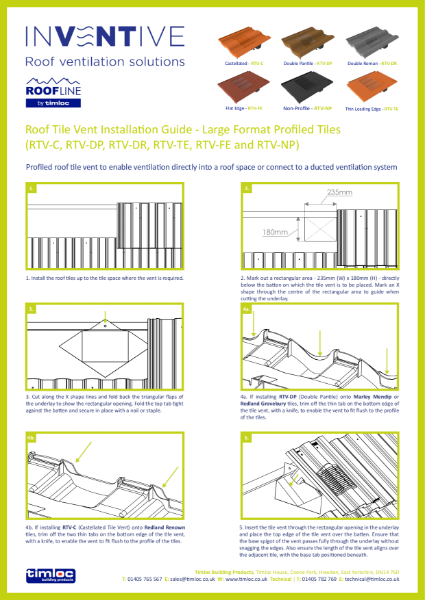 Double Roman Roof Tile Vent Installation Guide