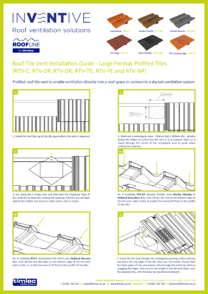 Flat Edge Roof Tile Vent Installation Guide