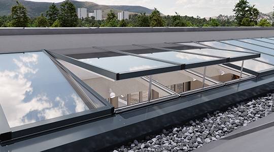 Modular Glass Skylight MS78