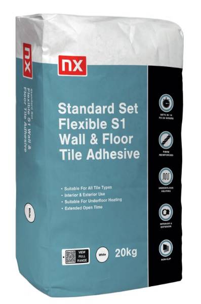NX Standard Set Flexible S1 Wall & Floor Tile Adhesive