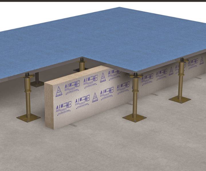 Raised Access Floor Fire Barrier - Cavity barrier