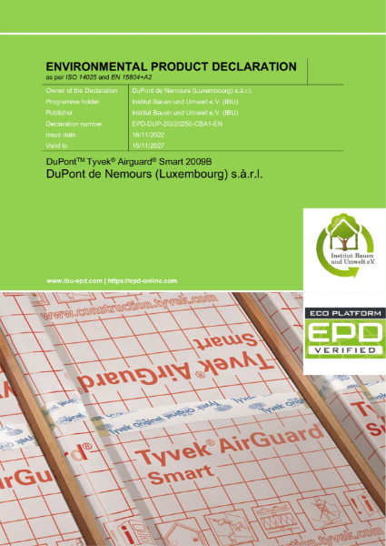 EPD - DuPont™ Tyvek® Airguard® Smart (2009B)