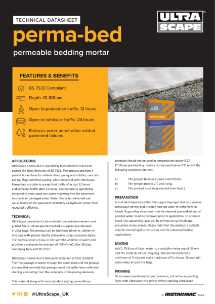 Perma-Bed Technical Datasheet