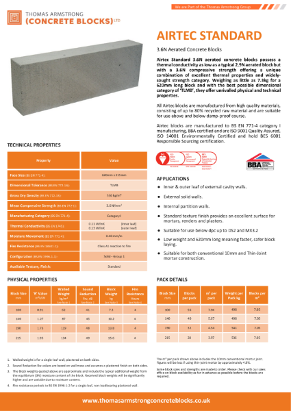 Airtec Standard 3.6N Block Datasheet