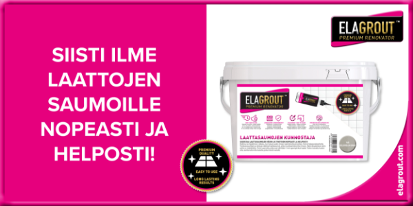 ElaGrout uudistaa laattasaumojen värin ja tiiveyden nopeasti ja helposti!