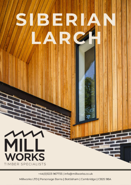 Millworks Siberian Larch Cladding