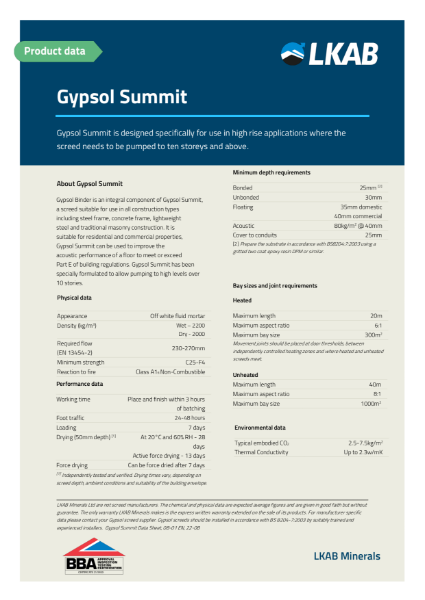 Gypsol Summit