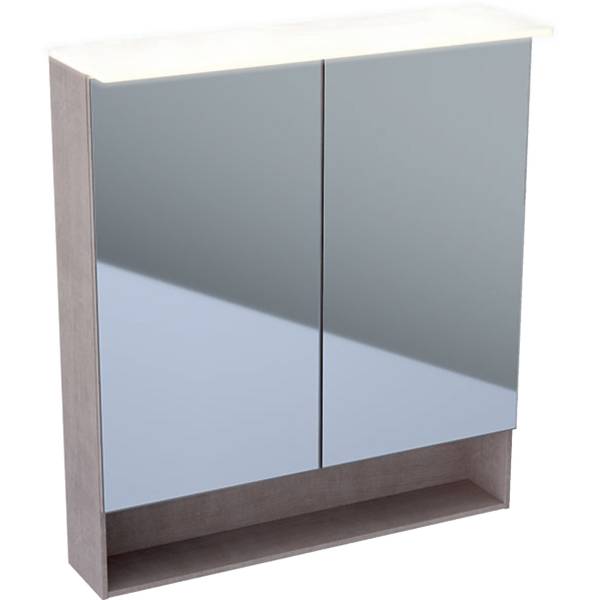 Acanto Mirror Cabinet with Lighting and Two Doors