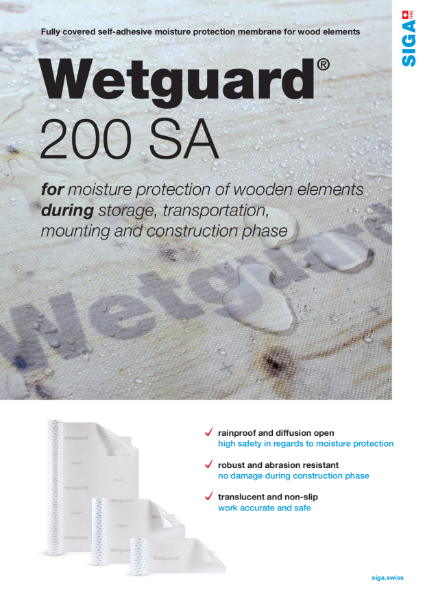 SIGA Wetguard 200SA brochure (CLT&Timber protection)