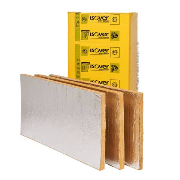 Mineral wool duct slab insulation