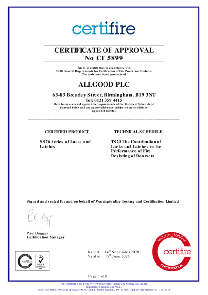 Certifire Certificate