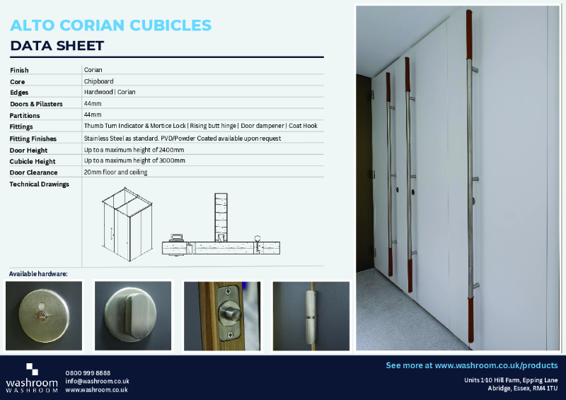 Alto Corian Cubicles