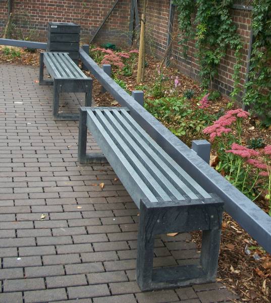 Canvas straight bench