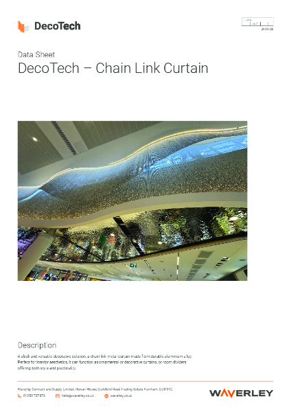 Data Sheet DecoTech – Chain Link Curtain