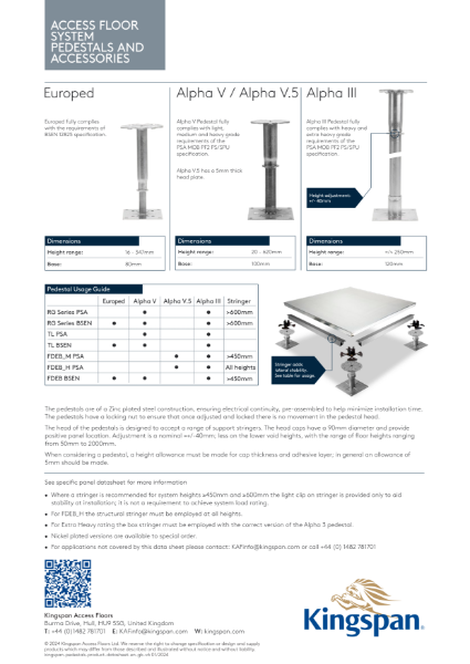 Kingspan Data & Flooring Pedestals