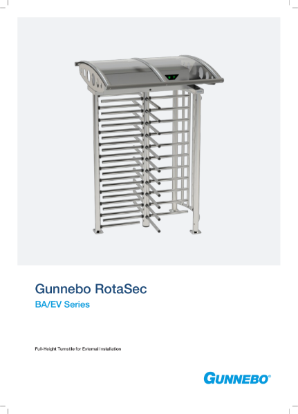 Full Height External Turnstile - Rotasec