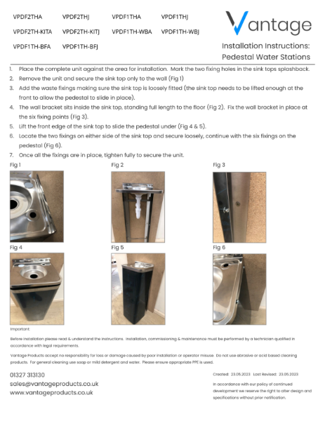 Pedestal Water Stations