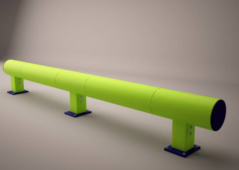 Single Bumper Safety Barrier - PAS 13 Tested Polymer Safety Barrier
