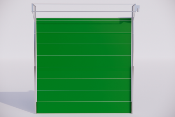 Rollashield Stack - Space Saving Insulated Folding Overhead Shutter