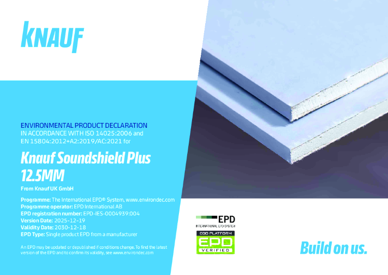 Knauf Soundshield Plus 12.5mm EPD