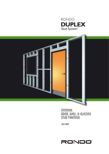 Design Manual - DUPLEX Internal Stud Framing System