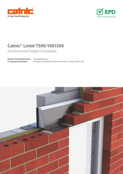 Catnic TS90/100 Thermally Broken Steel lintel EPD