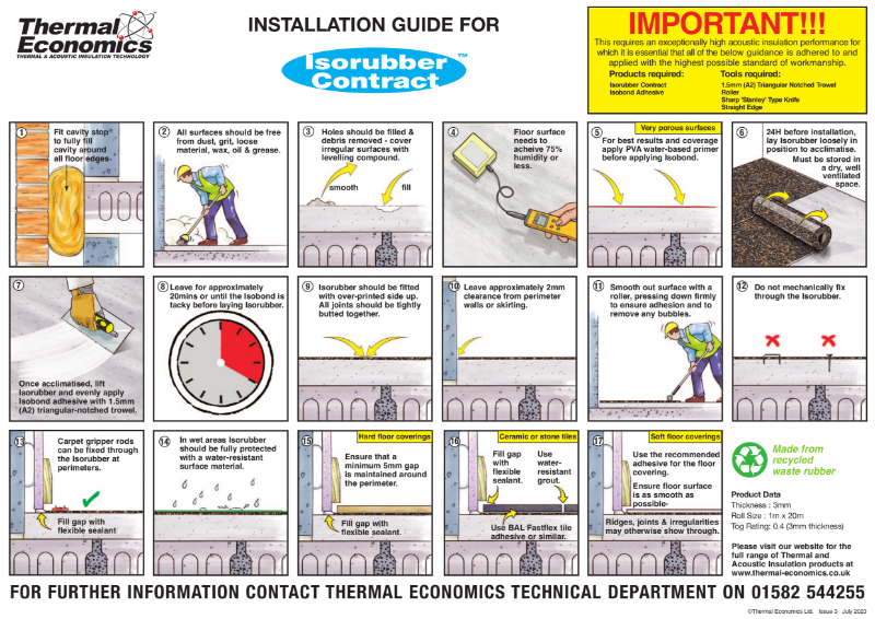 Isorubber Contract Install Guide