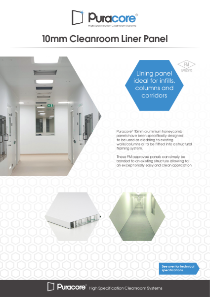 10 mm Aluminium Honeycomb Lining Panel Product Data Sheet