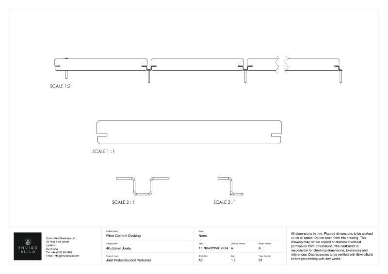 Fibre Cement Decking Board & Fasteners