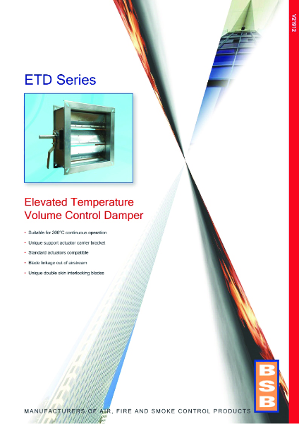 ETD Series Elevated Temperature Damper Brochure