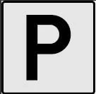 Skilt - Private skilt - 1 P Parkeringsskilt