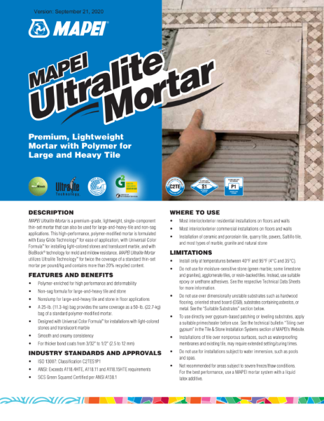 Ultralite Mortar™