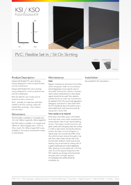 KSI/KSO Datasheet