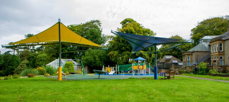 Bleasdale School in Lancashire Install Three Bright and Colourful Playground Canopies